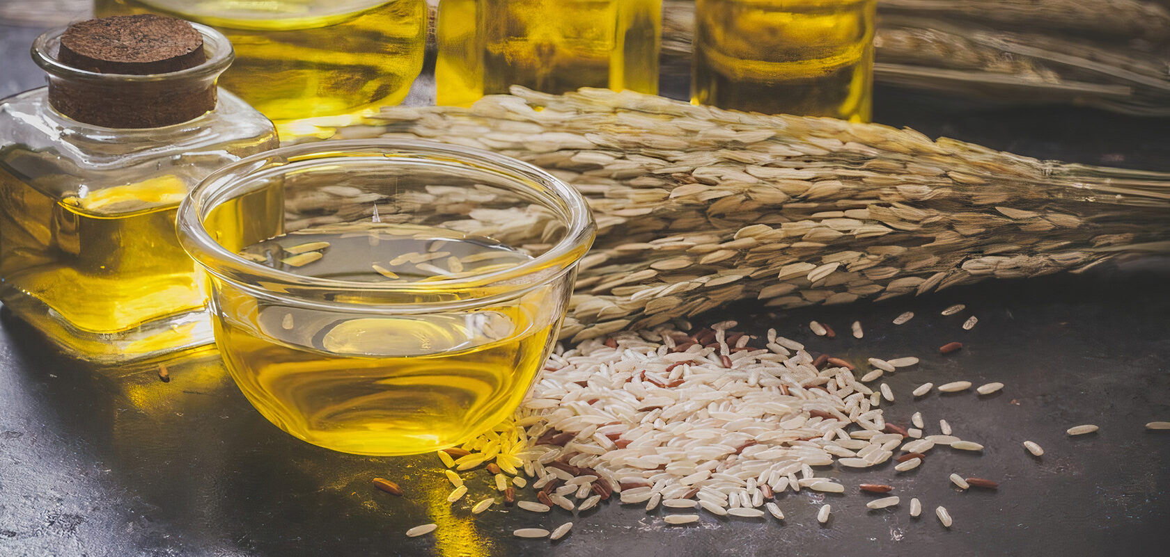 What are the benefits of rice oil?